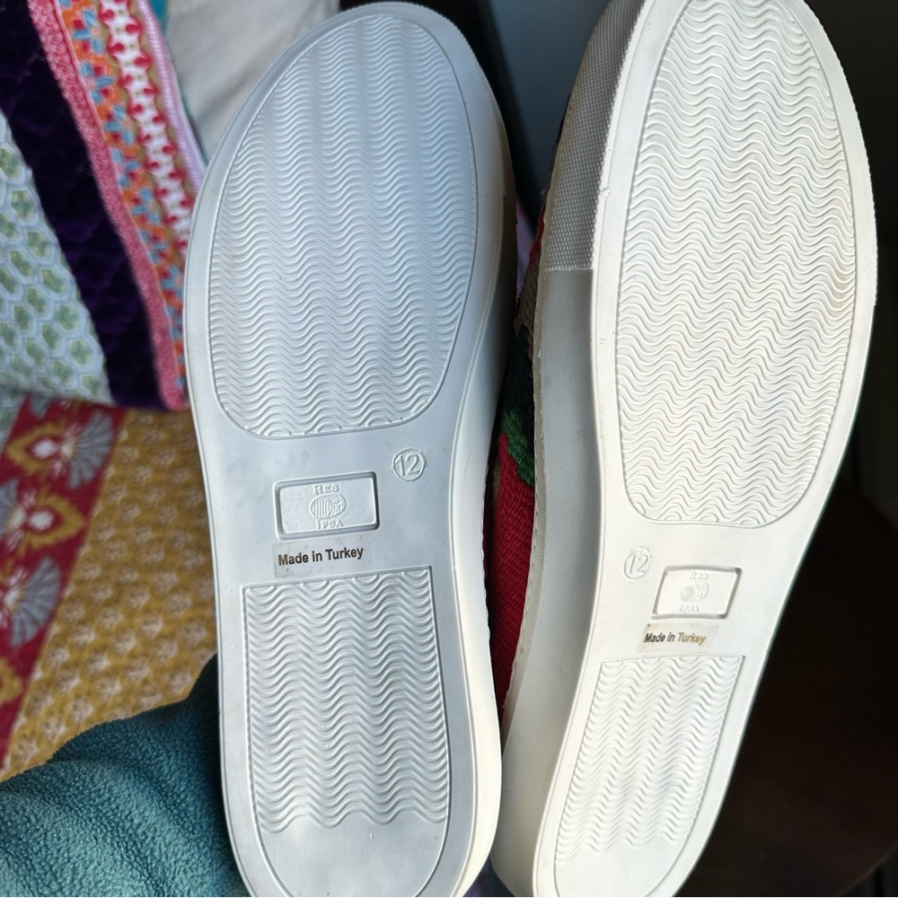 Res Ipsa Kilim Sneakers One-of-a-Kind Slip-Ons Sz 12 Artisanal - Picture 5 of 10